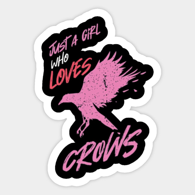 Crows Crow Lover Birdwatcher Sticker by KAWAIITEE